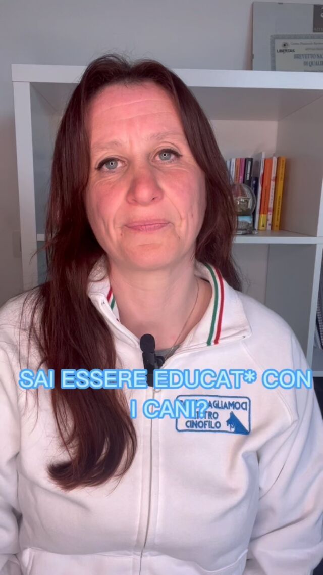 Parliamo spesso di educazione del cane, ma noi sappiamo essere educati con loro?

Ti svelo 3 comportamenti umani che i cani ritengono maleducati

#educazionecinofila #educatricecinofila #canifelici #culturacinofila #cinofiliaitaliana #cinofilia